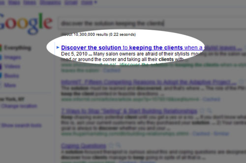 article is found through serach engines