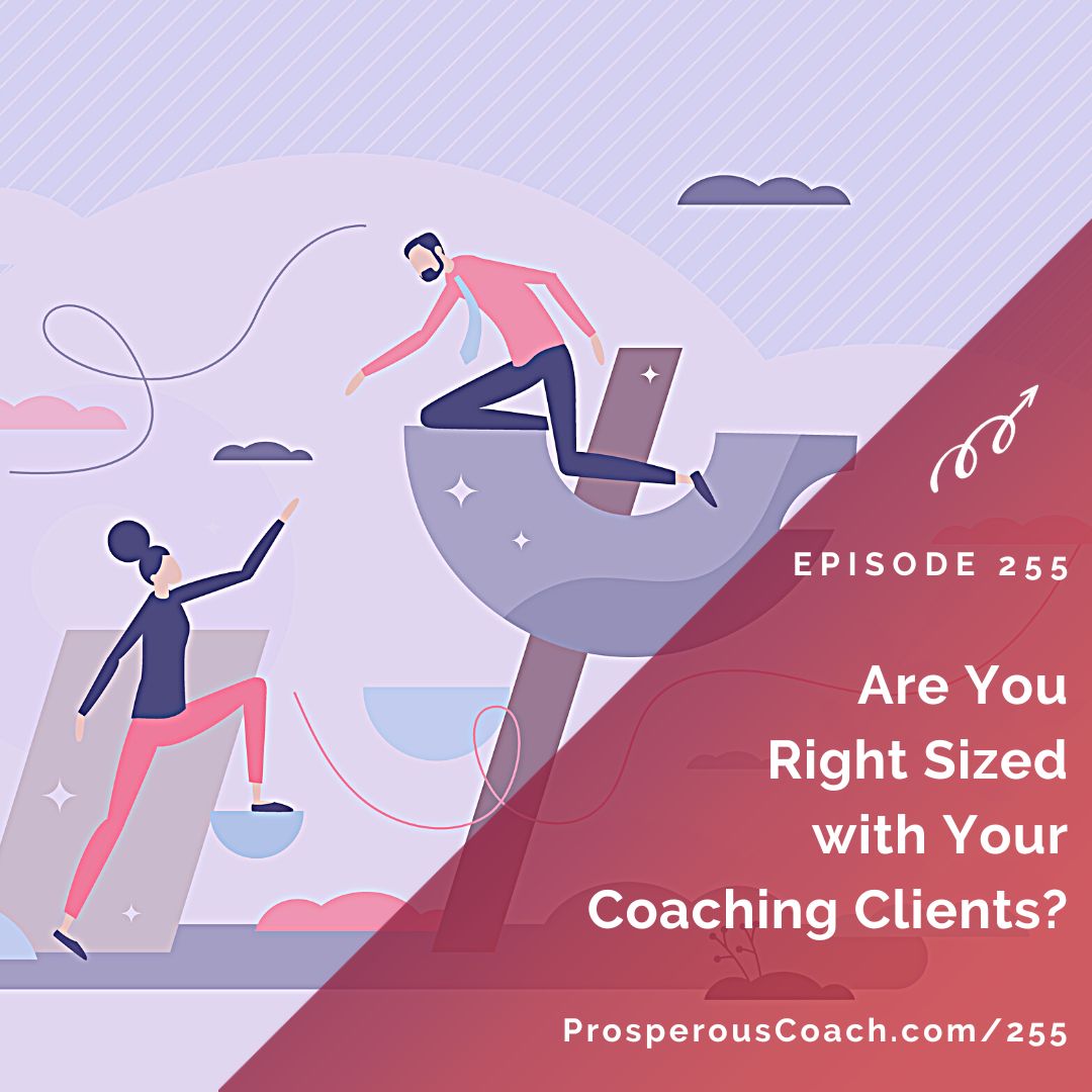 Ep 255 – Are You Right Sized with Your Coaching Clients? - Rhonda Hess